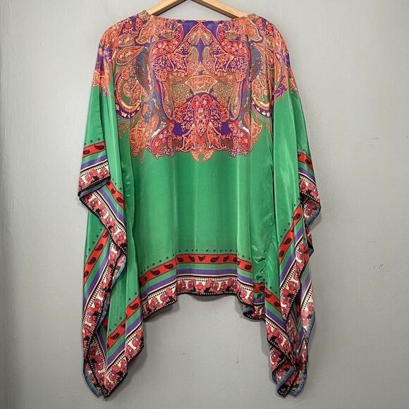 Sundance Green and Multicolor Paisley Tunic - Picture 5 of 6